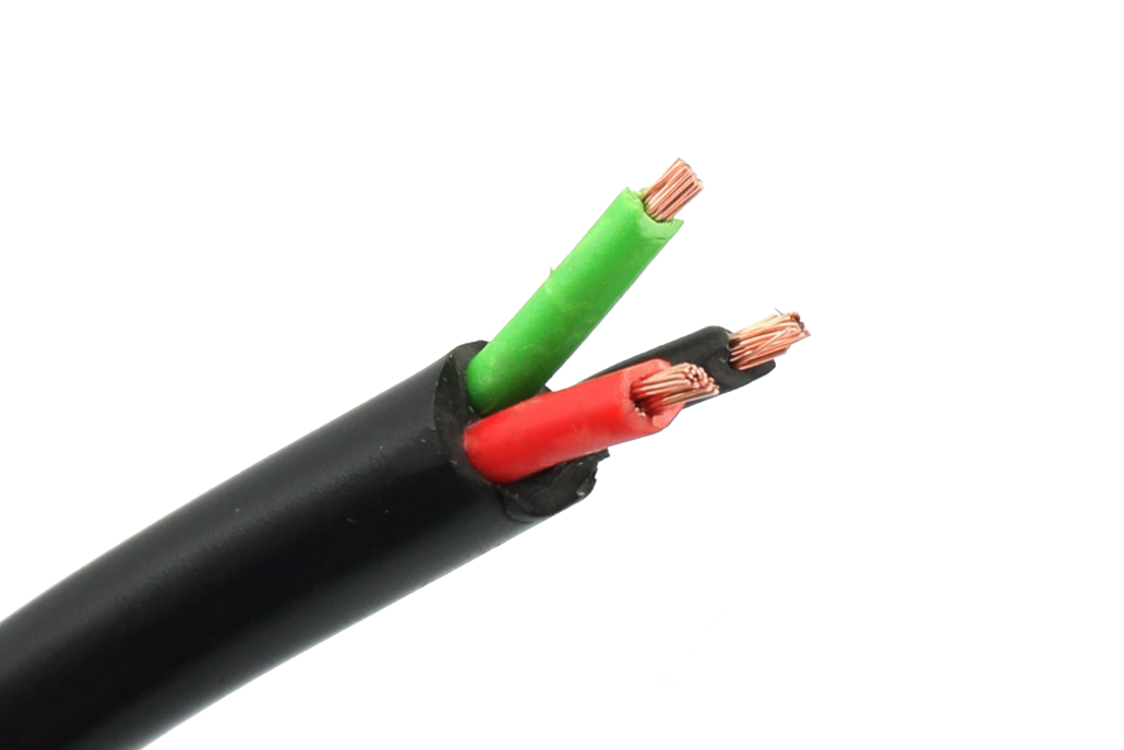Elektrische kabel van vertind koperdraad, 10 meter, 22 AWG, rood en